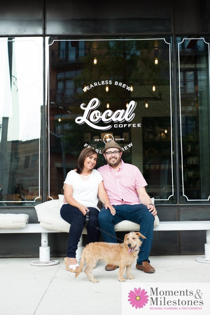Engagement Session Photography at Local Coffee in The Pearl