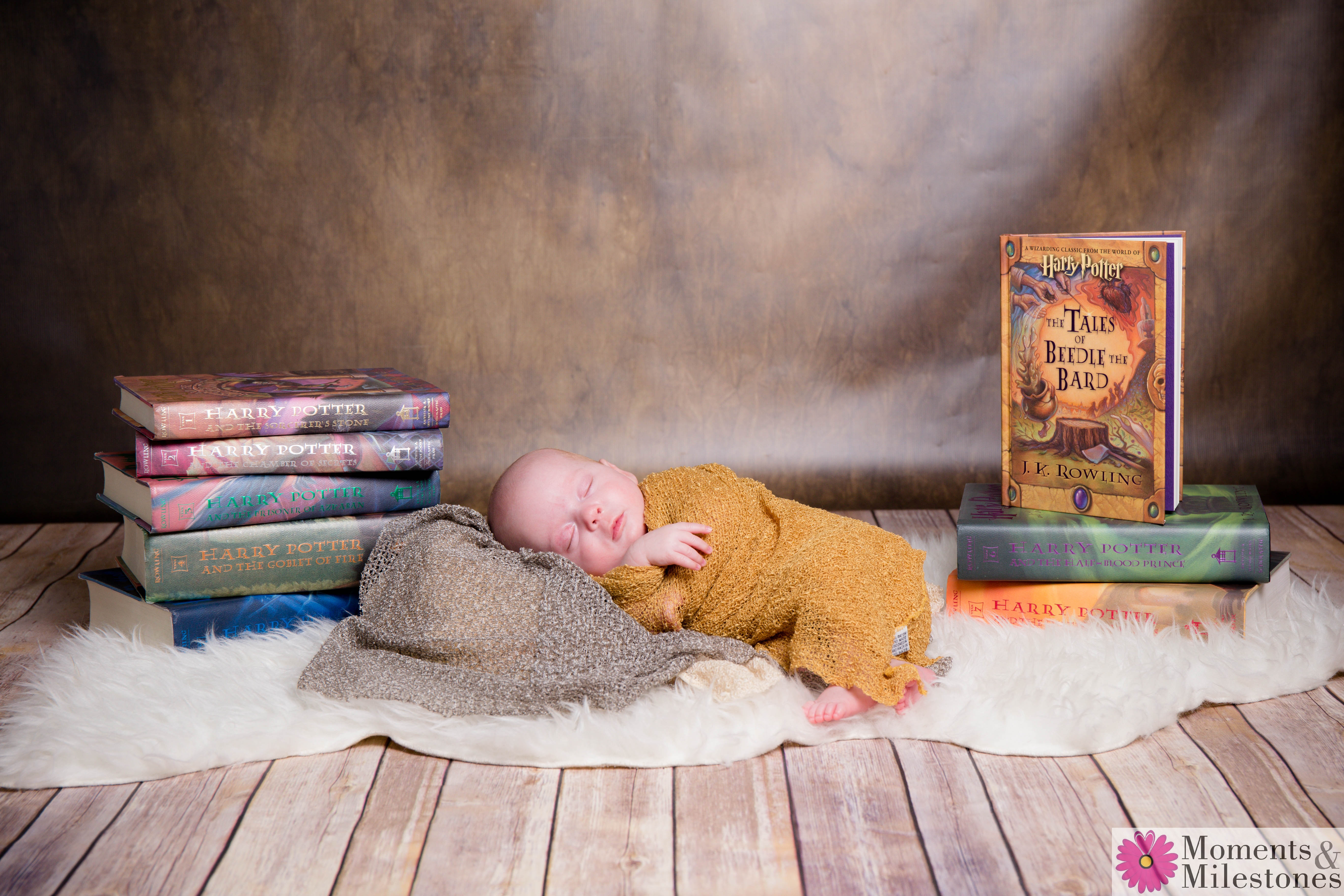 Studio and On-Location San Antonio Harry Potter Themed Newborn Photography